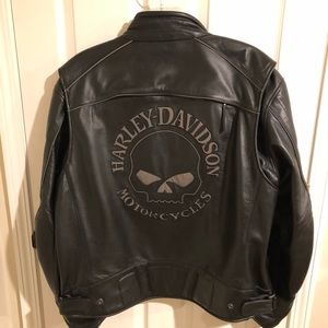Genuine Harley Davidson leather coat with liner